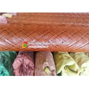 Low Carbon Galvanized Expanded Metal Mesh Diamond Shape Hole For Wall Constructi