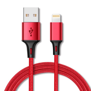 Quality Custom Nylon Braided Lightning To USB Charging Cable for iPhone, iPod and iPad, 3FT wholesale