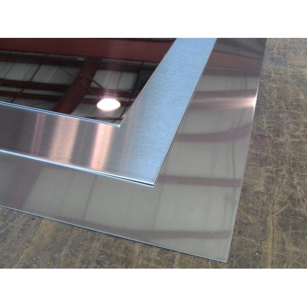 stainless steel sheet, cold rolled, AISI-304,2B NO.4 HL mirror finish,size