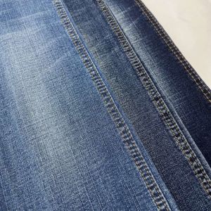Vogue Stretch Denim Fabric Crosshatch Rigid Soft Hand Feeling