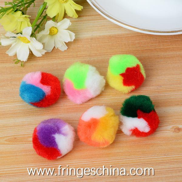Quality Wholesale Beautiful Multicolored DIY Decoration Acrylic Fiber Pom Pom Ball wholesale