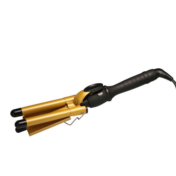 Quality Triple Wave curling iron JR-266-19# golde wholesale