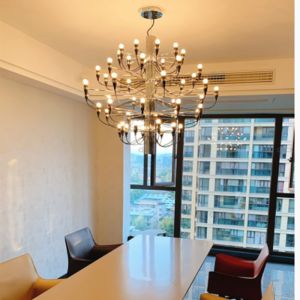 E14 Plated Chrome Branch Pendant Light Hardware Plating