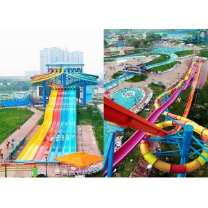 Side - By - Side Speed Anti - Fade Adult Water Slide