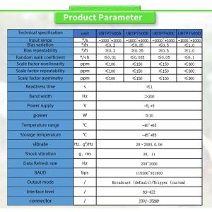 UBTPT500Y Navigation Inertial System Fiber Optic Gyroscope Sensor for OEM