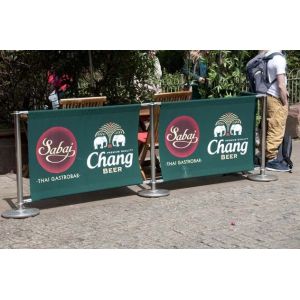 OEM Large Mesh Banners Digital Printing With Metal Eyelets Rectangular