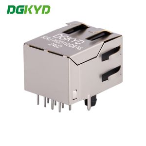KRJ-H001WDENL RJ45 Ethernet Socket 100M RJ45 With Transformer Through Hole RJ45