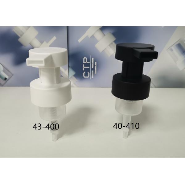 Customized Bottle Foam Pump 43/410 White Clip Lock Pump Dispenser For Effortless Foam Dispensing
