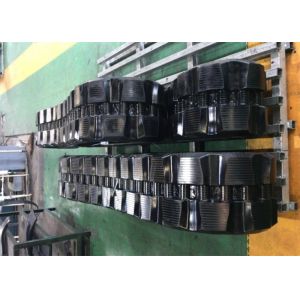 Bobcat Loader Rubber Crawler Tracks Continuous With Adjustable Link / Lengh