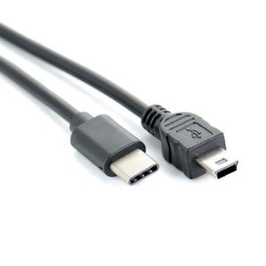 Data Charging USB Type C to Mini B 5 Pin USB OTG Cable for Camera