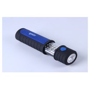 Blue Warning Rechargeable LED Work Torch With 3.7V Li Polymer Battery AU