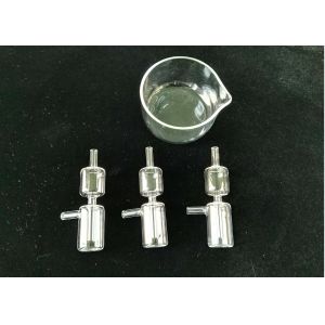 Lab Use Quartz Glass Products , Small Customized Quartz Reactor Bottle