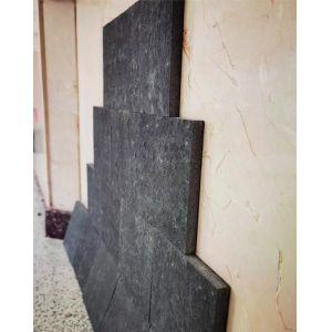 400x300mm Black Natural Sandstone Tiles For Outdooor Wall Claddidng