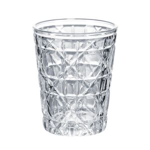 Custom Water Juice Drinking Glasses Cup Embossed Crystal 10oz