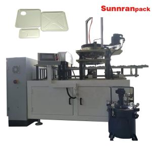 Curling Compound Lining Machine For Rectangular Square Can Lid