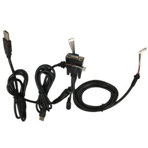 Round Cable Wire Harnesses 2.54mm 4 Pin To DB9 Female RS232 To HMI