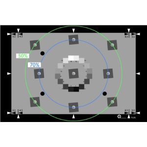 ISO12233 Still Cameras Digital Image Resolution Chart YE0275 Reflective Slanted
