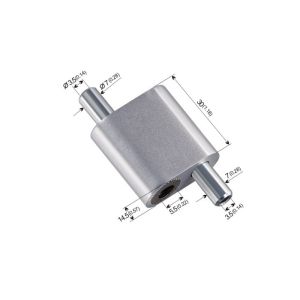 Zinc Alloy Big Size Dual Cross Cable Gripper For Wire Rope 3.0mm