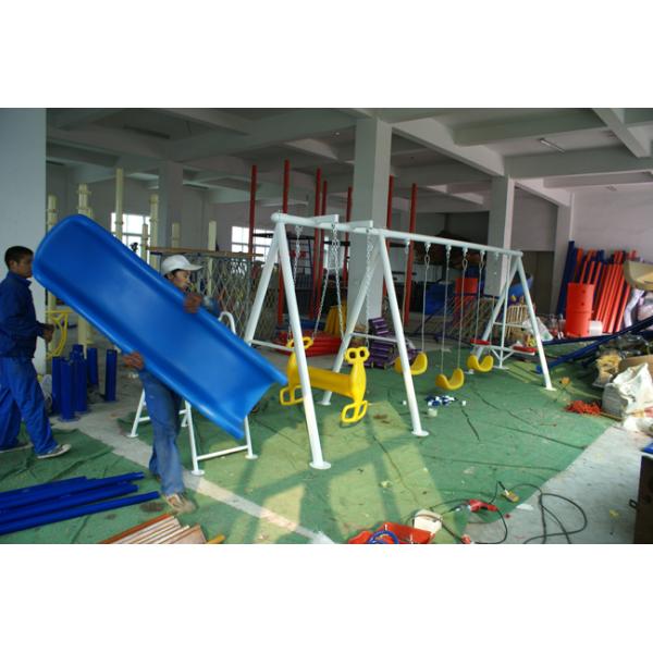 Outdoor Backyard Childrens Swing Set With Reinforced Connectors KP-G010