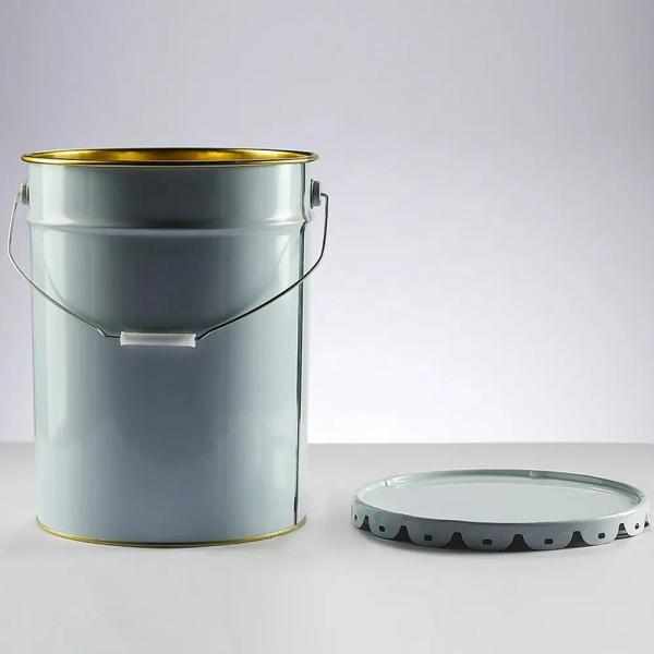 Multi Colors Durability Aquatic Based Metal Paint Bucket And Lid For Interior