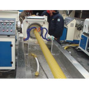 90kg/H 63mm 55kw PE Carbon Spiral Pipe Extrusion Line