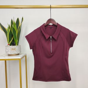 Cheap Nylon Equestrian Baselayer Horse Riding Tops High Neck T Shirts for sale