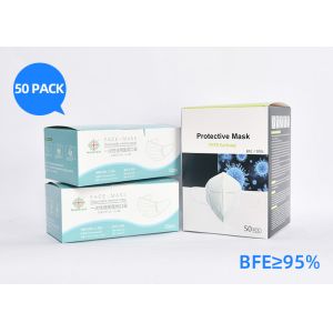 Personal Care Protective Face Mask Three Layer With Elastic Ear Loop