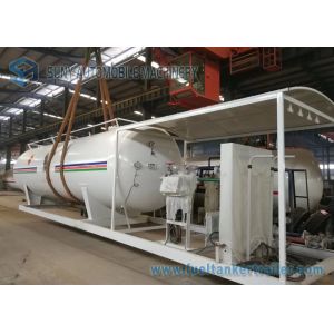 China 20M3 Liquid Petro LPG Tank Trailer , Small LPG Skid LPG Gate For Industrial on sale
