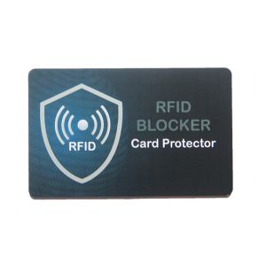 Anti Theft PVC RFID Block Card 85.5x54mm Passive Type Customized Color