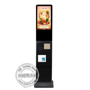 Cheap 22 Inch 1080P LCD Touch Screen Kiosk With Book Shelf for sale