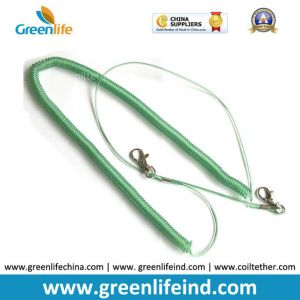 Plastic Retention Clear Rope Chain Snap Hook Security Leash