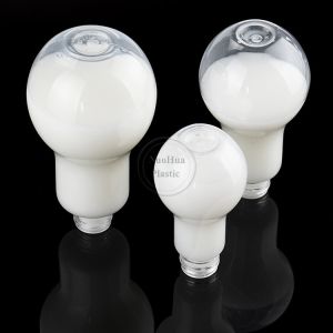 Light Bulb Cup With Straw Lids For Parties Plastic Light Bulb Shaped Bottles