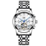 SS Strap 40mm Automatic Mechanical Watch 3BAR Multi Function With Calendar