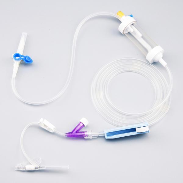 Quality Automatic Liquid Stop Disposable Infusion Sets , 120cm Pediatric Infusion Set wholesale