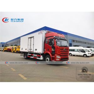 China 10T FAW 4x2 Refrigerated Van Truck With Carrier Hanxue Thermo King Freezer Unit on sale