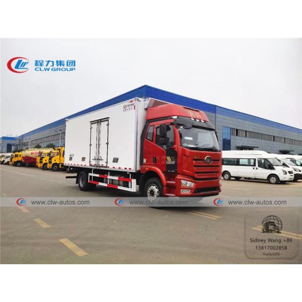 Quality 10T FAW 4x2 Refrigerated Van Truck With Carrier Hanxue Thermo King Freezer Unit wholesale