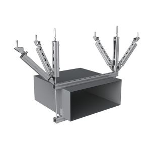 Wall Mount Seismic Bracket with 1 Hour Fire Rating 500 Lbs Load Capacity and