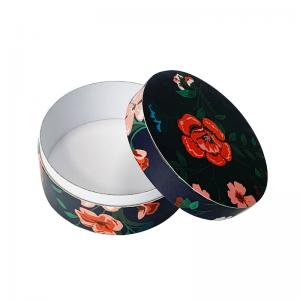 Cheap Custom Printed Round Paper Box With Lid for sale
