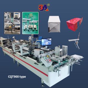 PLC Controlled Automatic Folder Gluing Machine for Side Glue Straight Line Box