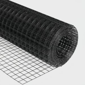 Cheap Black Poly 304 Stainless Steel Welded Wire Mesh For Wall Cladding / Ceiling Panels for sale