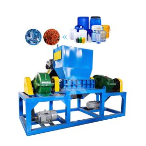 Multifunctional Plastic Bottle Shredder Machine Double Shaft 50kw
