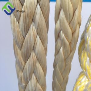 Polyester Fiber Double Braided UHMWPE Rope Towing Trawling 12 Strand