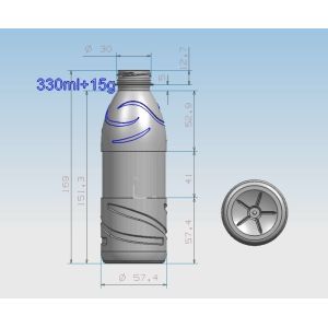 ISO 4 Cavity PET Blow Moulding Machine With Advanced PLC