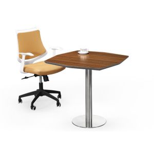 Folding Type Training Room Furniture , Computer Training Tables Particle Board