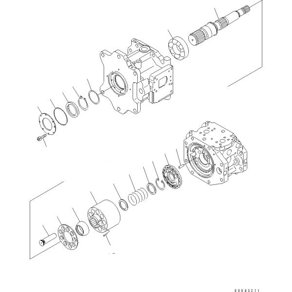 Komatsu PC800-8 850-8 Hydraulic Main Pump 708-2K-00110 708-2K-00111 708-2K-00112 708-2K-00113 Piston Pump