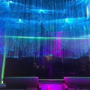 Custom RGBW Star Ceiling Twinkle Stage Lights Optic Fiber Engine Waterfall APP
