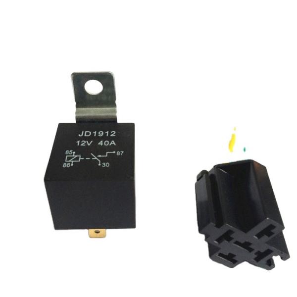 Quality JD2912 24V 40A 5 pins mini vehicle electric automotive car auto relay with bracket wholesale