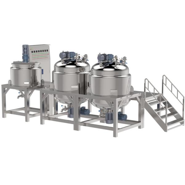 Three Layer Liquid Detergent Making Machine With Homogenizing Head Double