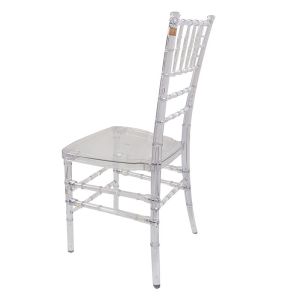 Stackable Wedding Transparent Plastic Resin Chair Custom Color