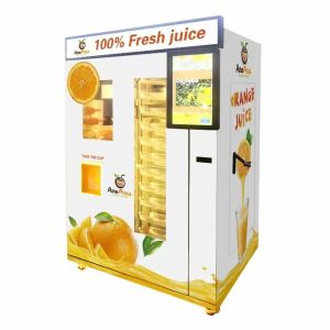 Note Payment Orange Juice Vending Machine With Cooling System
